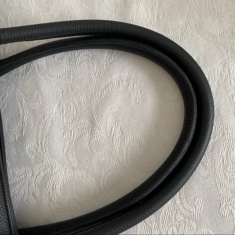 chanel black CC executive tote